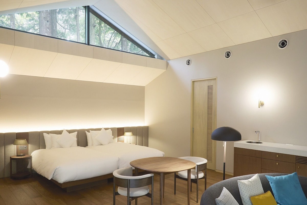 Sviitti, 3 makuuhuonetta, tupakointi kielletty (Private onsen, Ibuki, 3Beds) | 1 makuuhuone, ylelliset vuodevaatteet, untuvapeitot