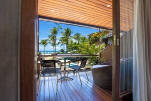 Quarto Frente Mar Varanda | 미니바, 객실 내 금고, 노트북 작업 공간, 암막 커튼