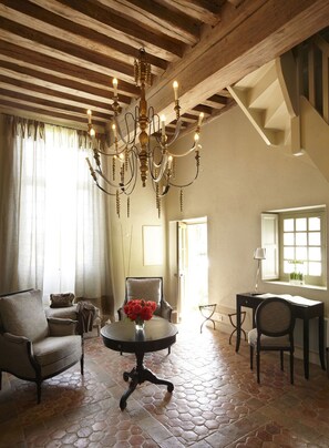 Suite, Ground Floor (Tulipe) | Bathroom | Separate bathtub and shower, rainfall showerhead, free toiletries