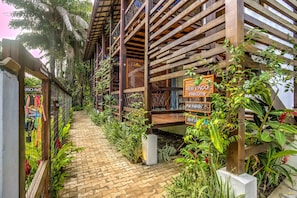 Majoituspaikan sisäänkäynti