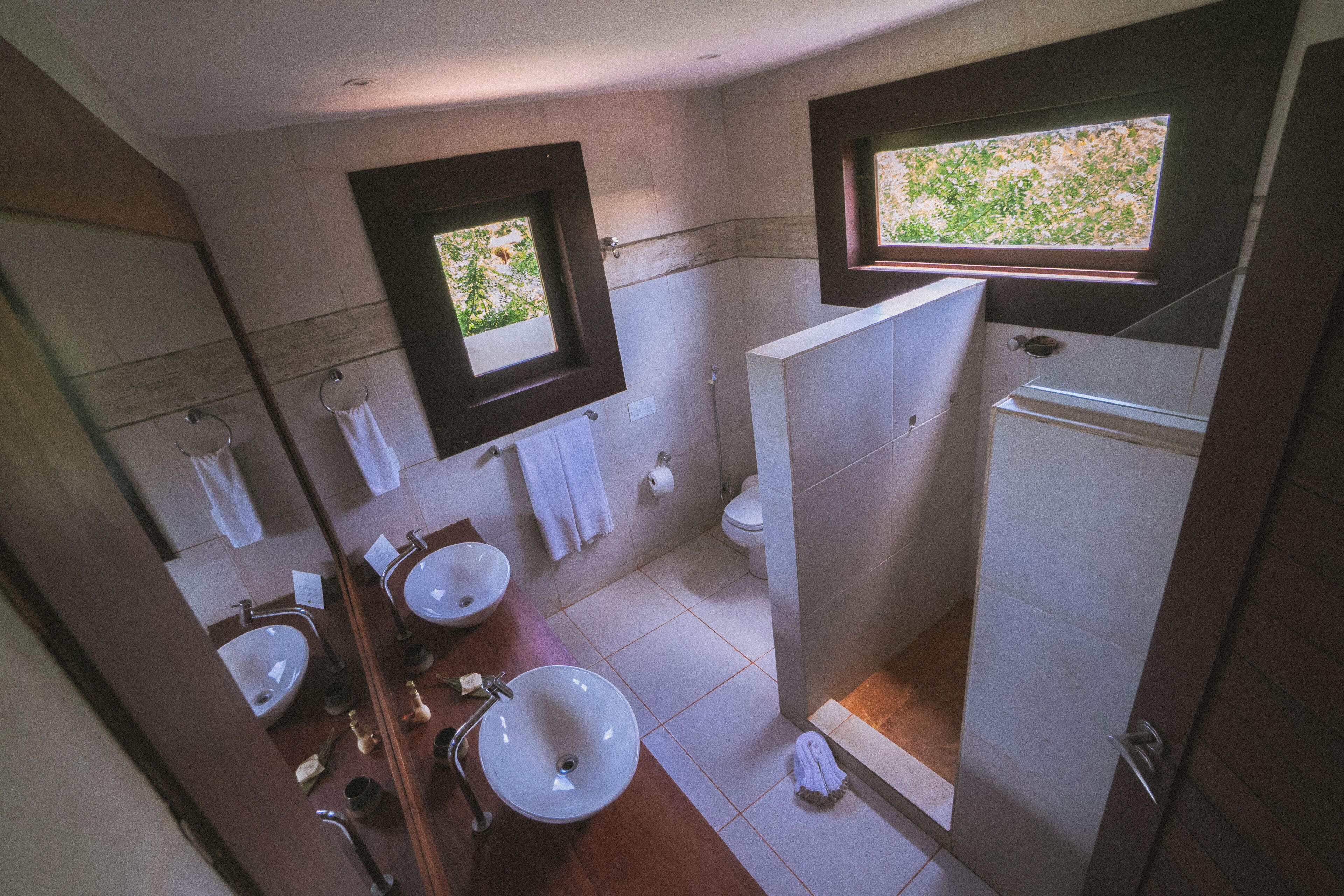 free toiletries, hair dryer, towels