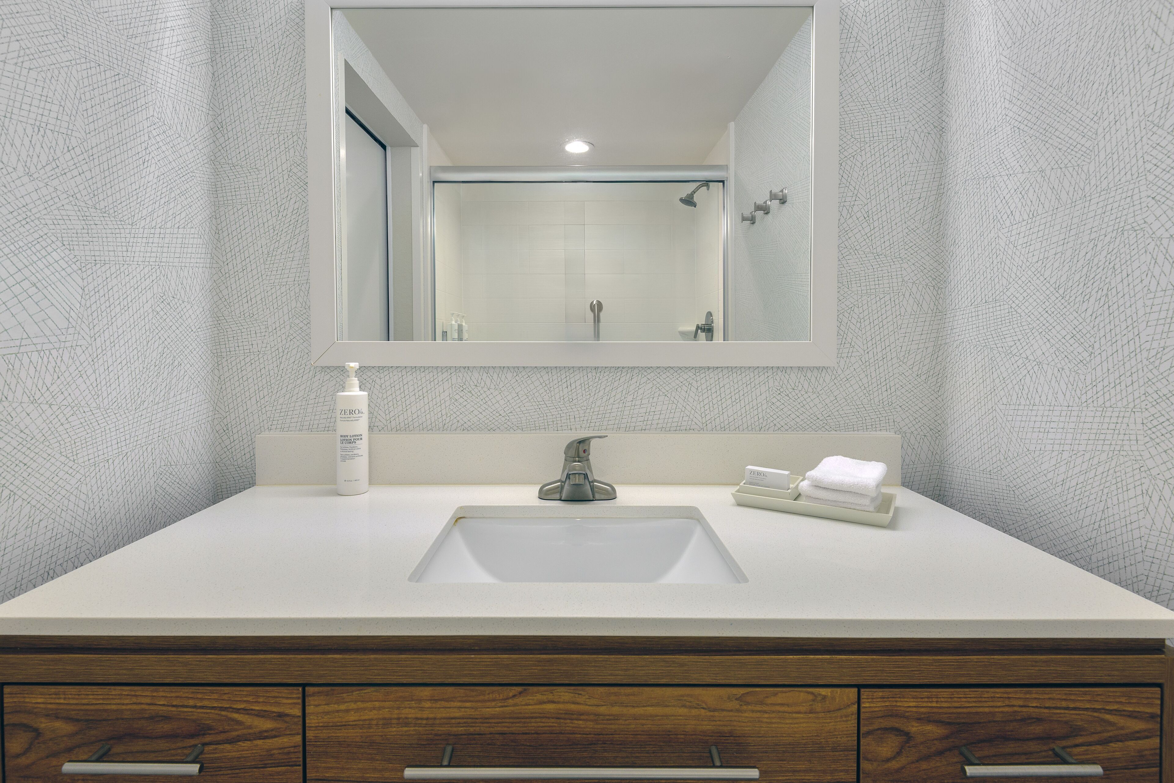 free toiletries, hair dryer, towels