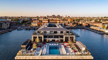 Seasonal outdoor pool, cabanas (surcharge), pool umbrellas