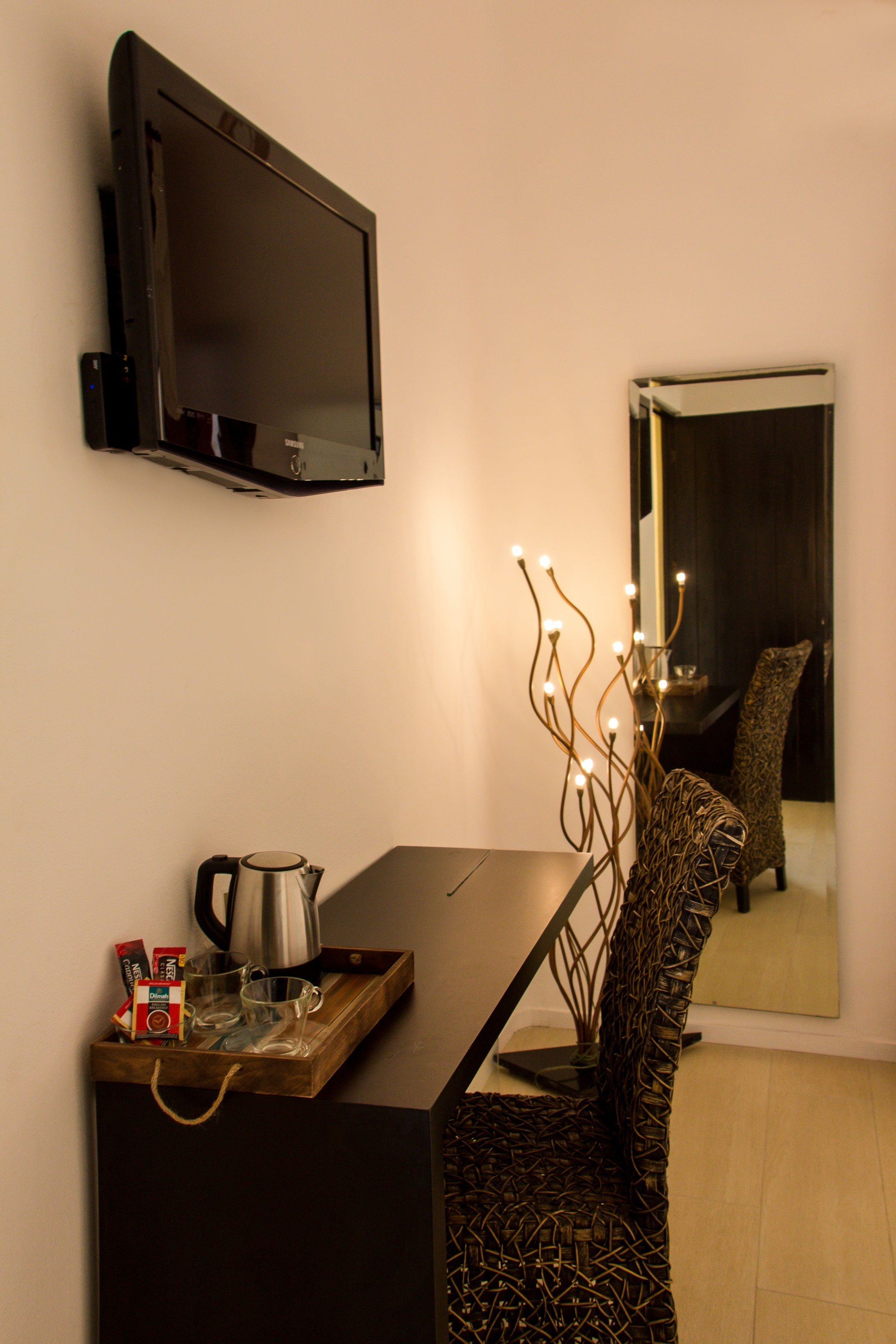 deluxe double room, 1 king bed, balcony, pool view | 1 bedroom, minibar, in-room safe, individually decorated