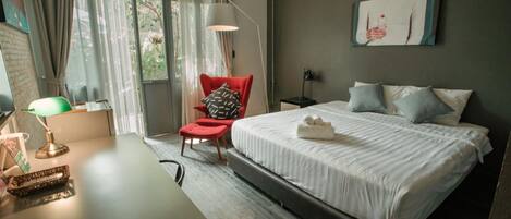 Habitación Deluxe, vistas al jardín | Escritorio, cortinas opacas, sistema de insonorización y wifi gratis