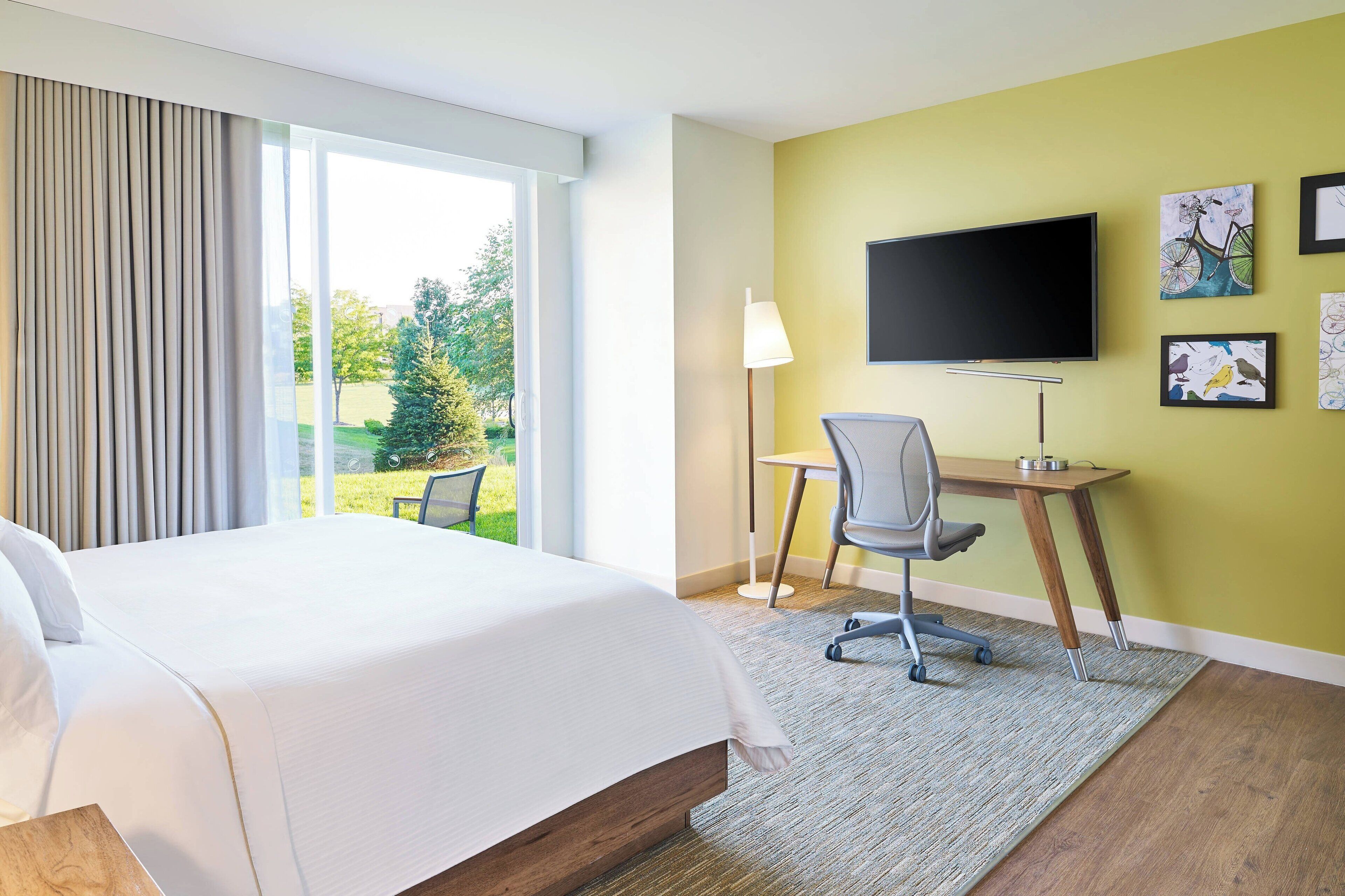 hypo-allergenic bedding, in-room safe, individually furnished, desk