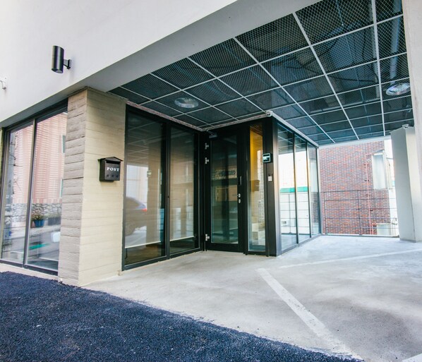 Interior entrance