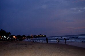 On the beach