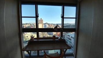Family Quadruple Room, 2 Double Beds, Non Smoking, Bathtub | In-room business center