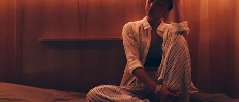 Premium bedding, memory-foam beds, in-room safe, blackout curtains