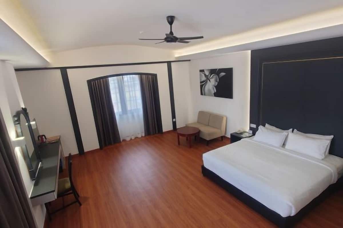 In-room safe, blackout curtains, iron/ironing board