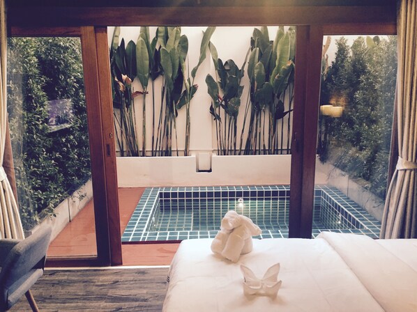 City Double Room, 1 Bedroom, Garden View, Garden Area | Premium bedding, minibar, in-room safe, desk - Joyful Thai Boutique Hotel Chiang Mai (Chiang Mai)