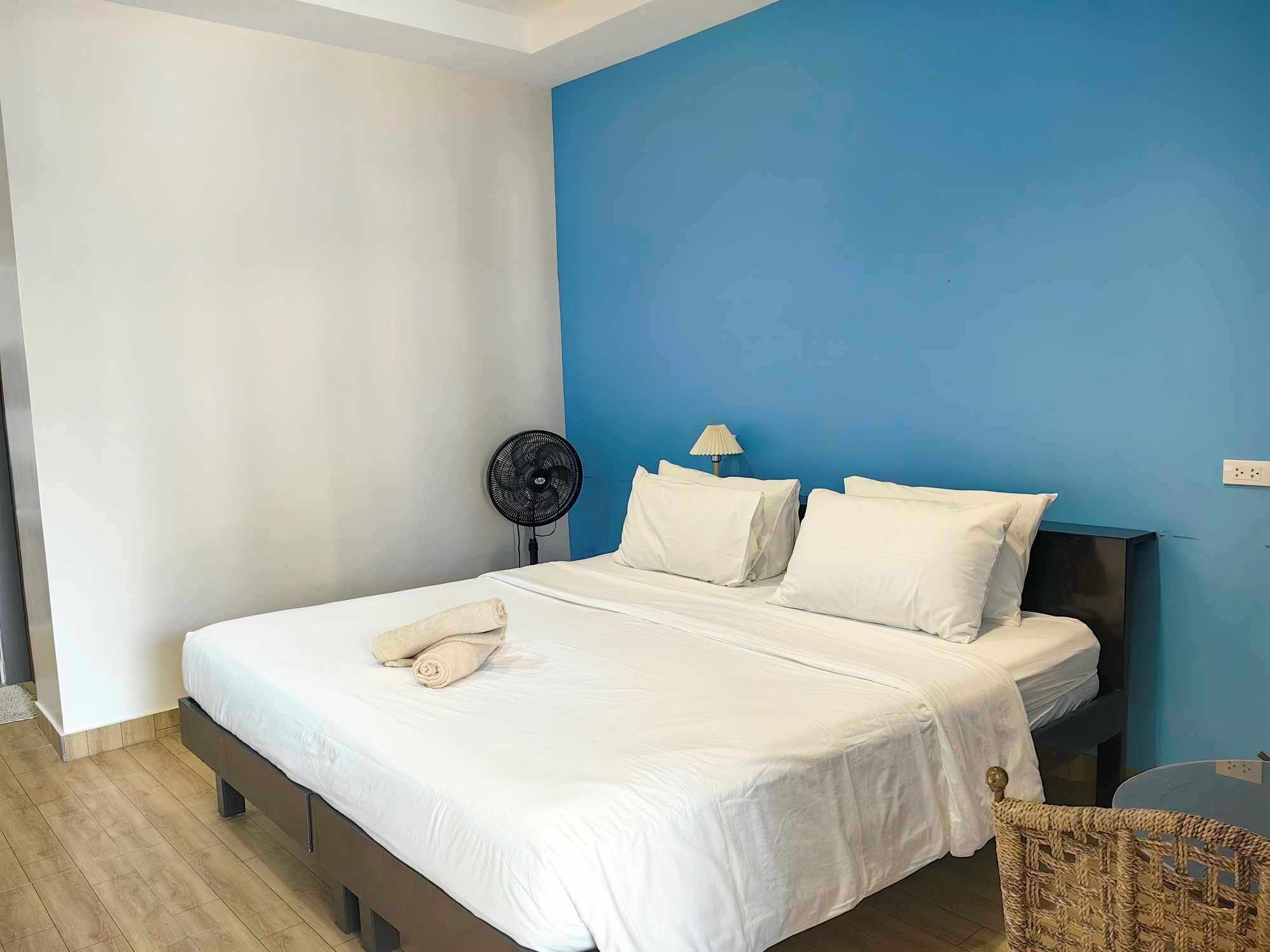 Down comforters, in-room safe, laptop workspace, free WiFi