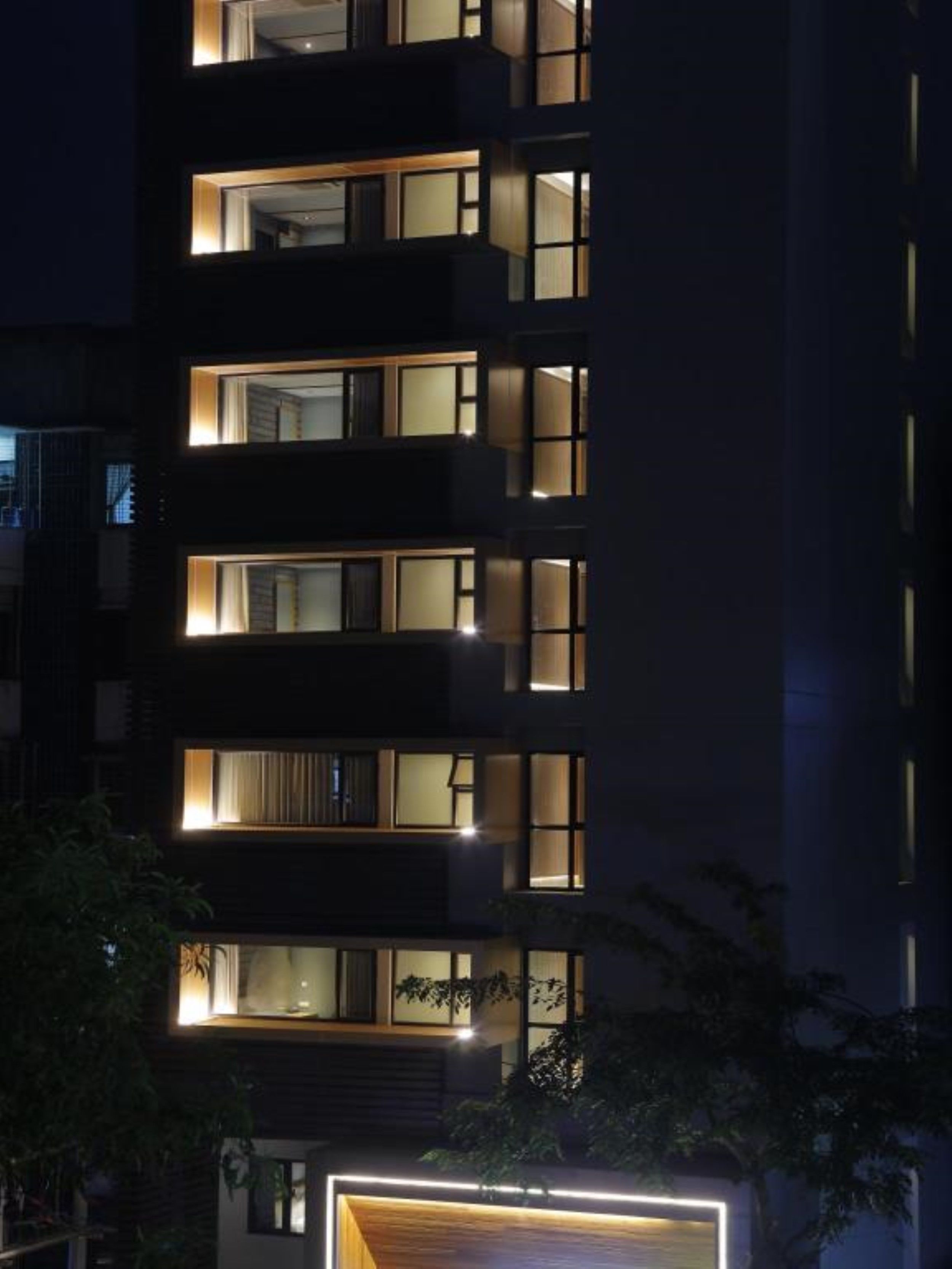 front of property – evening/night