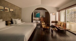 Saigon Balcony Twin Room | Free minibar items, in-room safe, blackout drapes, soundproofing - The Myst Dong Khoi (Ho Chi Minh City)