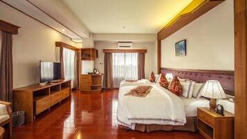 Premier-Zimmer, 1 Schlafzimmer | Bettwäsche aus ägyptischer Baumwolle, hochwertige Bettwaren