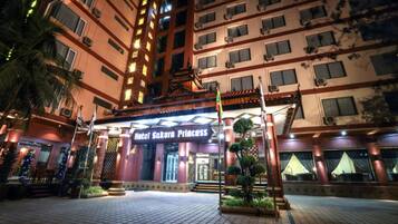 Front of property – evening/night