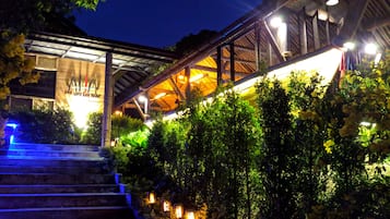 Front of property - evening/night