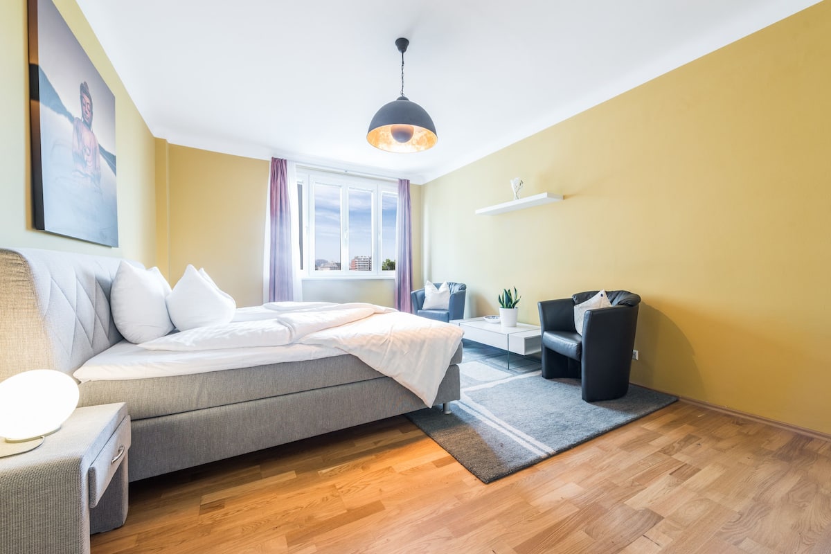 City-Apartment, 2 Schlafzimmer (Top 39) | 1 Schlafzimmer, hochwertige Bettwaren, Zimmersafe, Bügeleisen/Bügelbrett