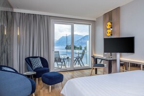 Deluxe Double Room, 1 Bedroom, Balcony, Lake View (BELLAVISTA) | Premium bedding, minibar, in-room safe, desk - Hotel Val Di Sogno - Adults Only (Malcesine)