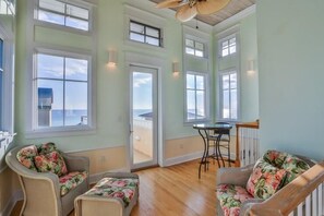 House, 4 Bedrooms, Ocean View, Beachfront | Living area - Caribbean Paradise 4 Bedroom Holiday Home by Five Star Properties (Miramar Beach)