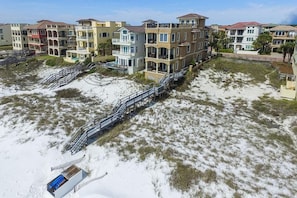 Maison, 4 chambres, vue océan, en front de plage | Vue aérienne