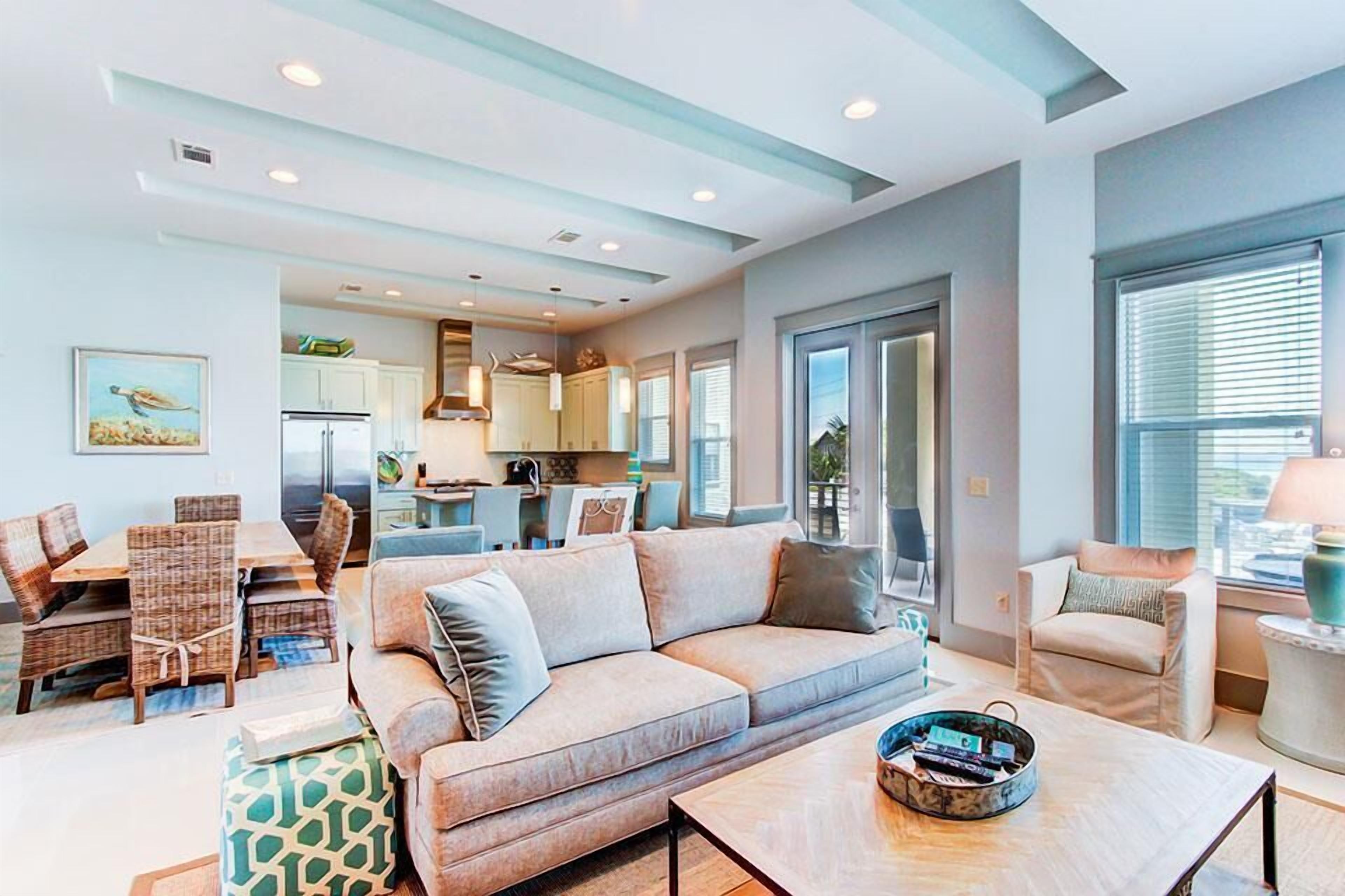 獨棟房屋, 6 間臥室, 海景, 面海 | 起居區