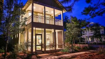 House, 5 Bedrooms, Sea Facing | Front of property - evening/night