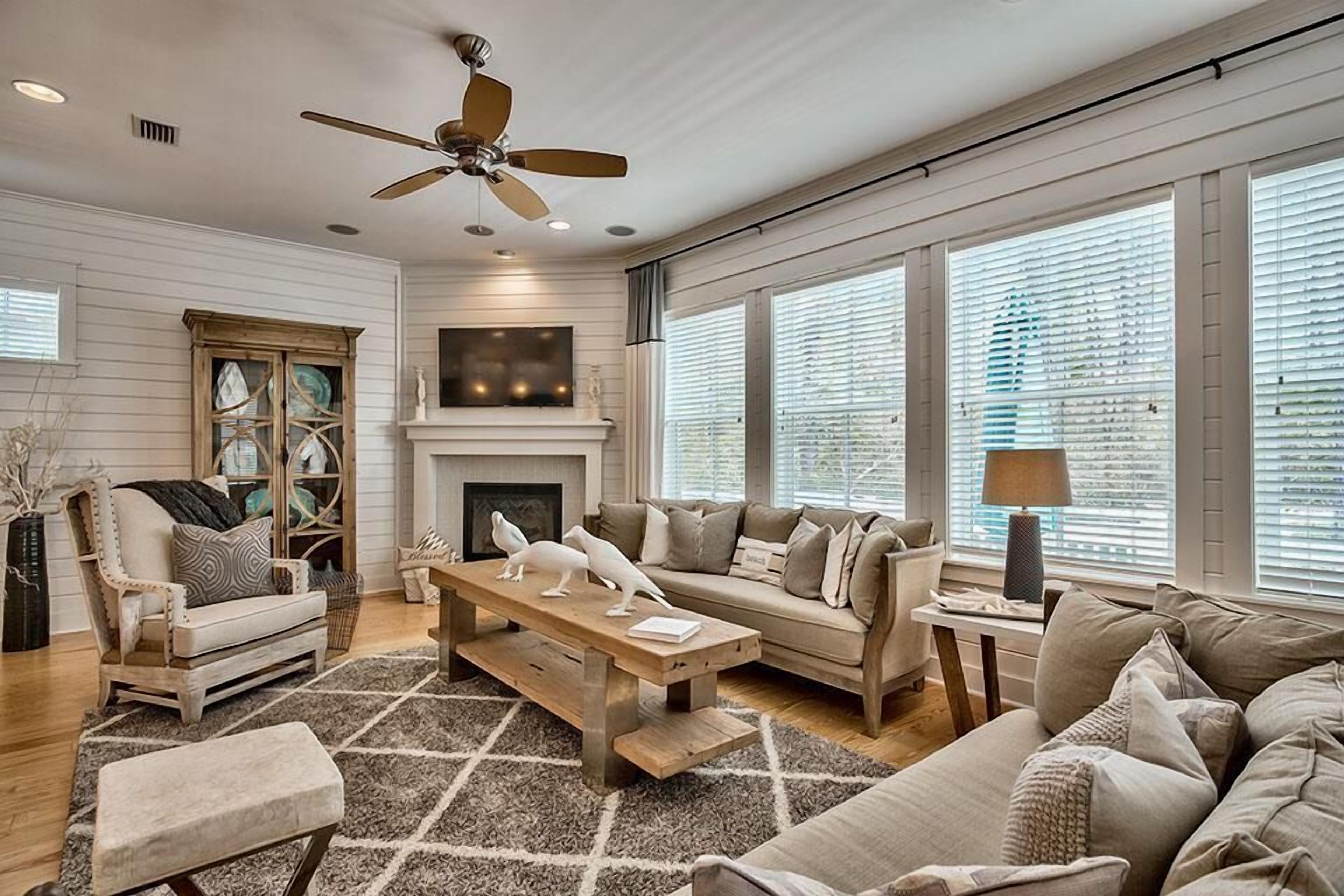 獨棟房屋, 4 間臥室, 面海 | 起居區