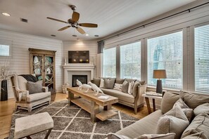 House, 4 Bedrooms, Sea Facing | Living area - Endless Grace 4 Bedroom Holiday Home by Five Star Properties (Santa Rosa Beach)