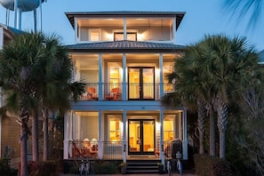 House, 4 Bedrooms, Sea Facing | Front of property - evening/night