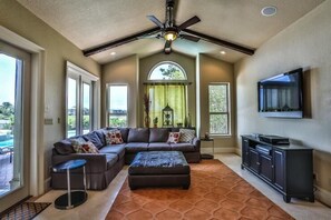 Ferienhaus, 4 Schlafzimmer, Meerseite | Wohnbereich