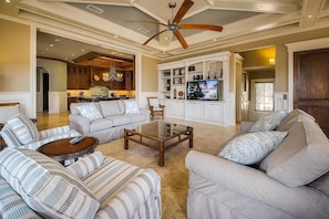 House, 6 Bedrooms, Ocean View, Sea Facing | Living area - Gigglin Marlin 7 Bedroom Holiday Home by Five Star Properties (Destin)