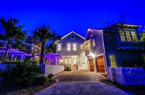 House, 5 Bedrooms, Ocean View, Sea Facing | Front of property – evening/night