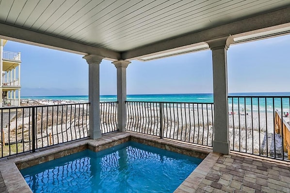 House, 6 Bedrooms, Ocean View, Beachfront | Outdoor pool - Gulf Breeze 6 Bedroom Holiday Home by Five Star Properties (Miramar Beach)