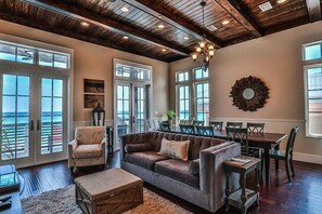 House, 6 Bedrooms, Ocean View, Beachfront | Living area - Kates Porch 7 Bedroom Holiday Home by Five Star Properties (Miramar Beach)
