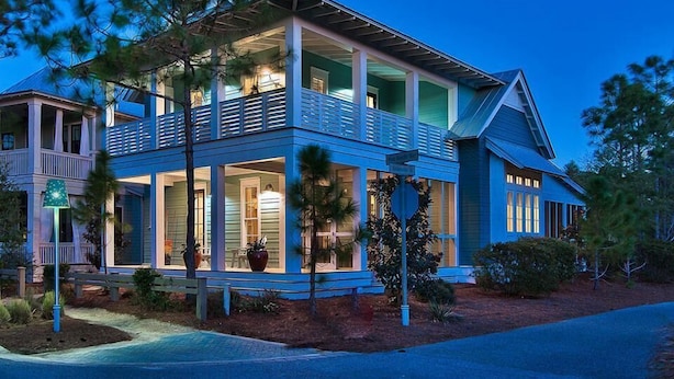 House, 4 Bedrooms, Sea Facing | Front of property – evening/night - Kats Lair 4 Bedroom Holiday Home by Five Star Properties (Santa Rosa Beach)