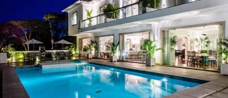 Front of property – evening/night