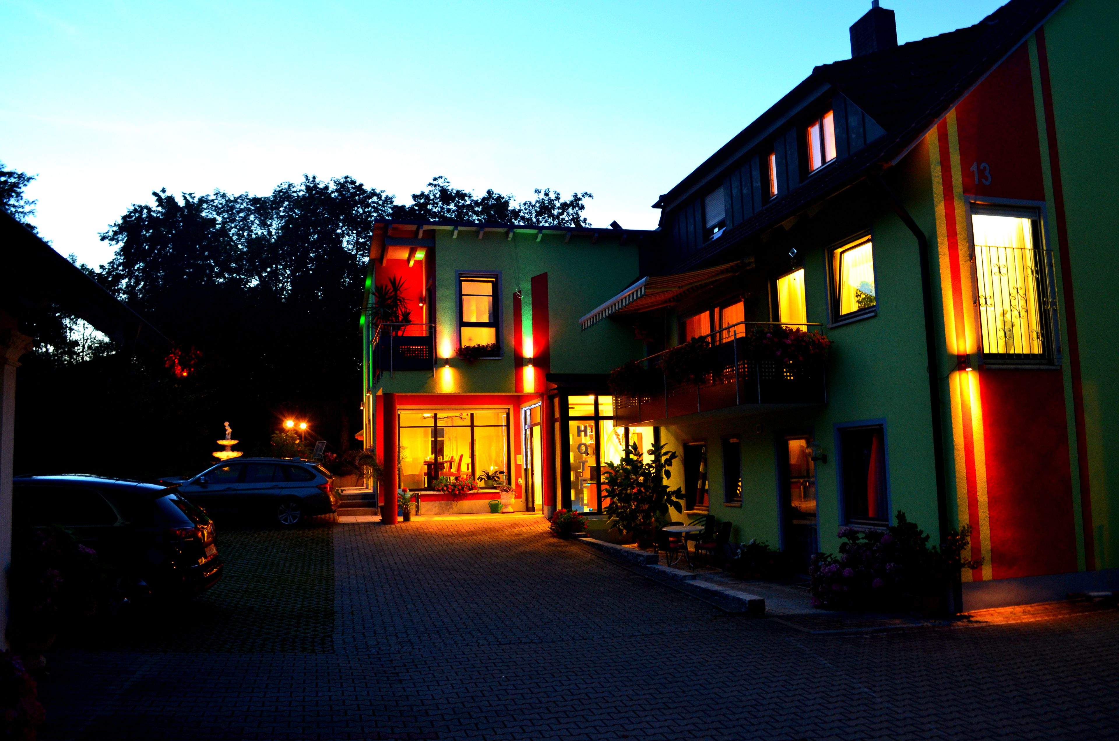 front of property – evening/night