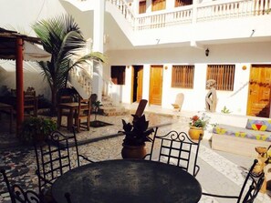 Breakfast served, local and international cuisine, al fresco dining
