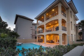 House, 5 Bedrooms, Ocean View, Sea Facing | Front of property – evening/night - Bella Destina 5 Bedroom Holiday Home by Five Star Properties (Destin)