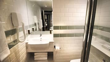 Free toiletries, hair dryer, towels