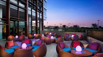 Sports bar, garden views, open daily