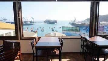 Breakfast, lunch, dinner served; local cuisine