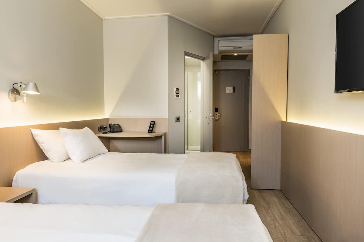 In-room safe, laptop workspace, blackout drapes, soundproofing