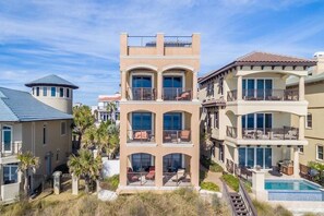 Maison, 4 chambres, vue sur l’océan, en face de la plage | Façade de l’hébergement 