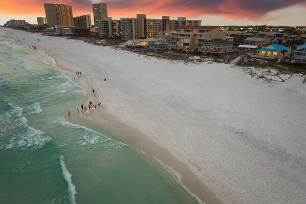 House, 6 Bedrooms, Ocean View, Beachfront | Aerial view - Sandtrap by the Sea 6 Bedroom Holiday Home by Five Star Properties (Miramar Beach)