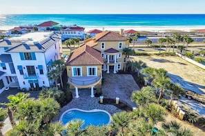 House, 6 Bedrooms, Ocean View, Sea Facing | Aerial view
