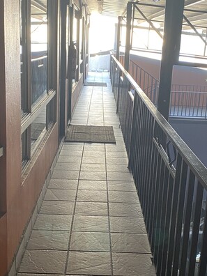 Handrails in hallways - Hotel Los Altos (Tijuana)