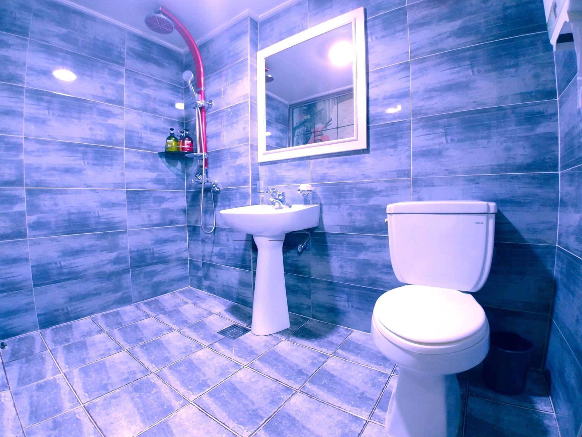 free toiletries, hair dryer, slippers, heated floors